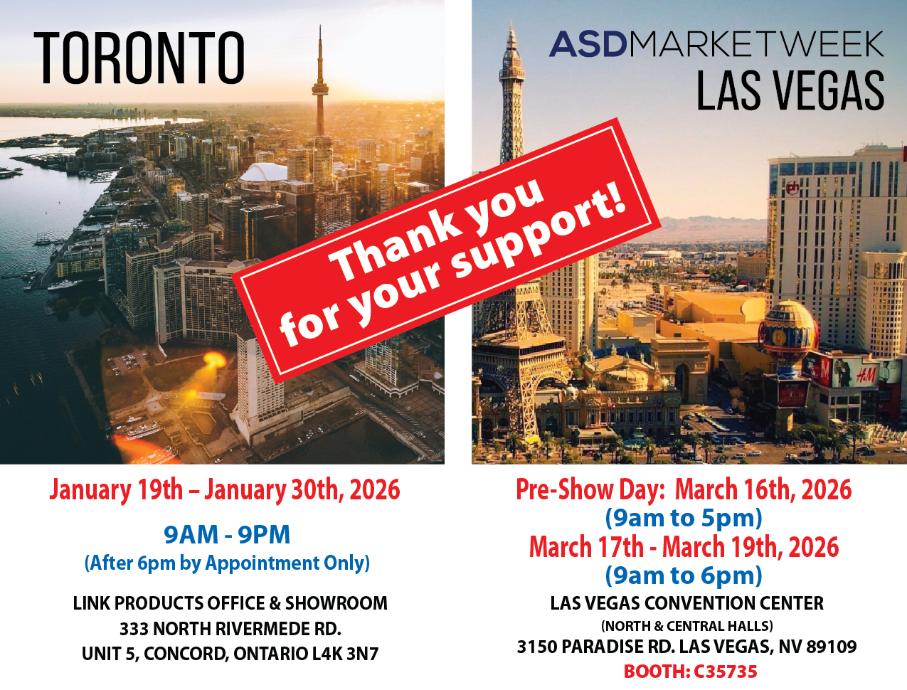 Thank you for your support